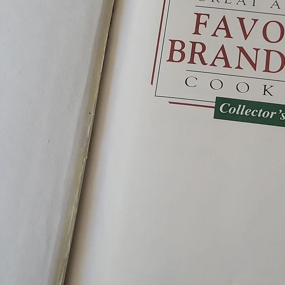 Vintage Great American Favorite Brand Name Cookbook 1993
